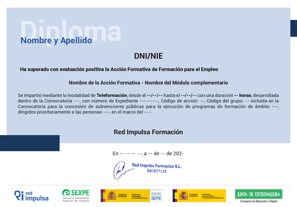 Diploma Extremadura