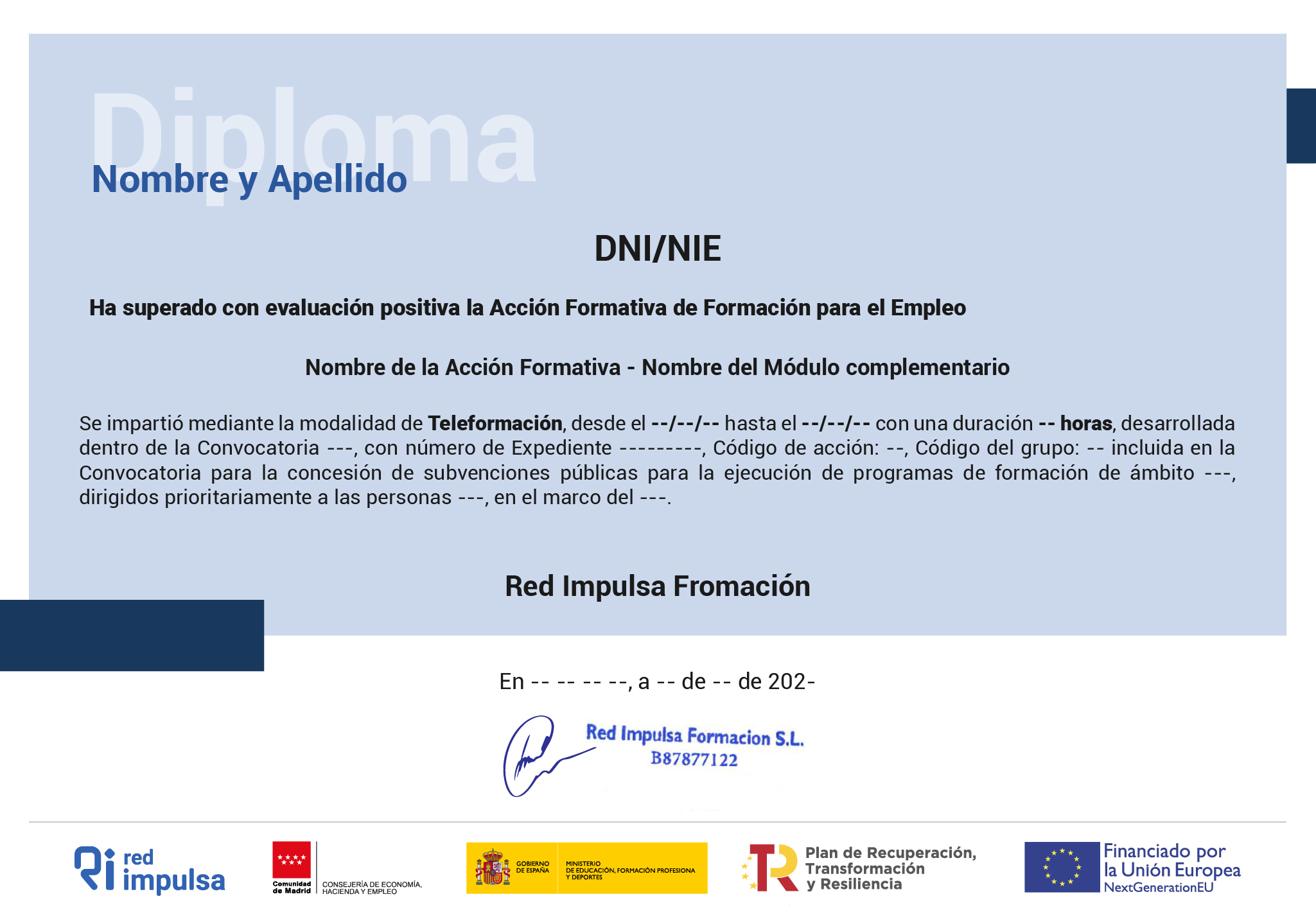 Diploma Madrid