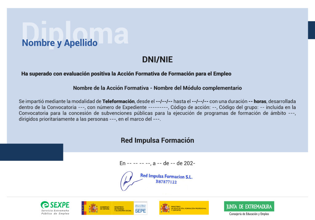 Diploma Extremadura