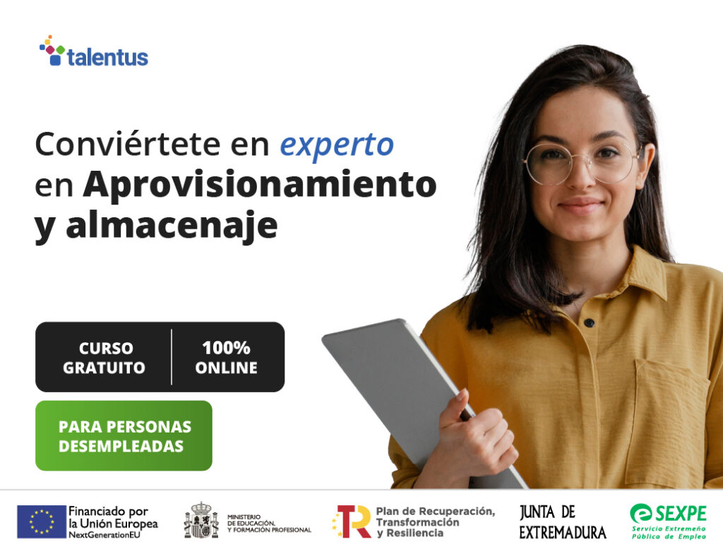 Curso online 100% gratuito con certificación oficial de Aprovisionamiento y almacenaje