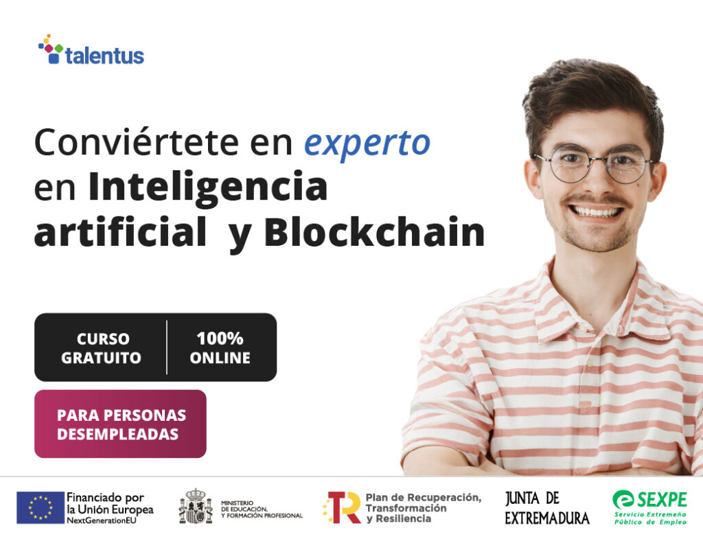 Curso gratuito de Inteligencia Artifical y Blockchain con diploma oficial del SEPE