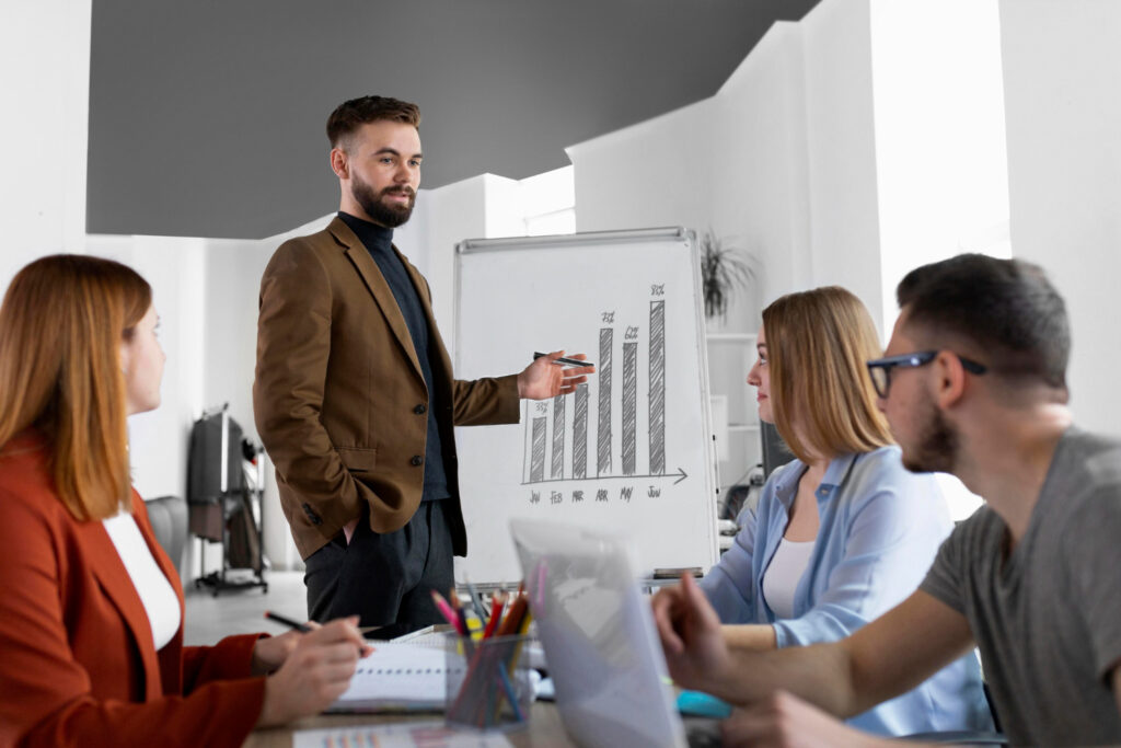 reunión en una empresa