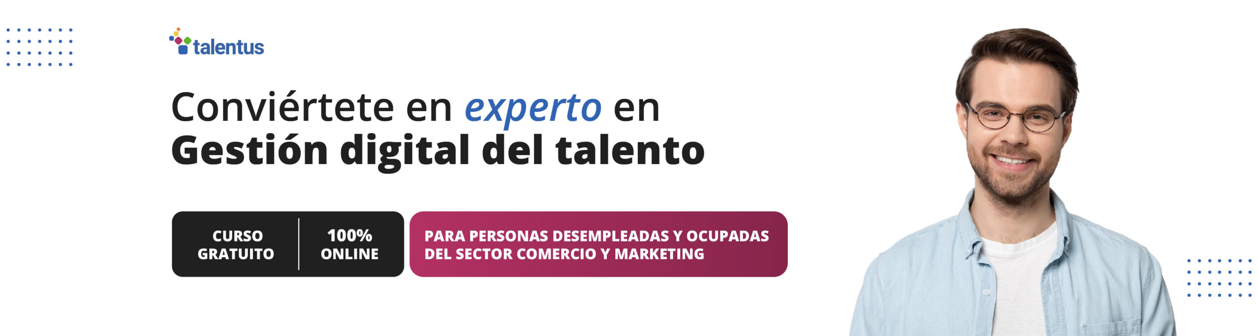 persona comunicando curso gestión digital del talento